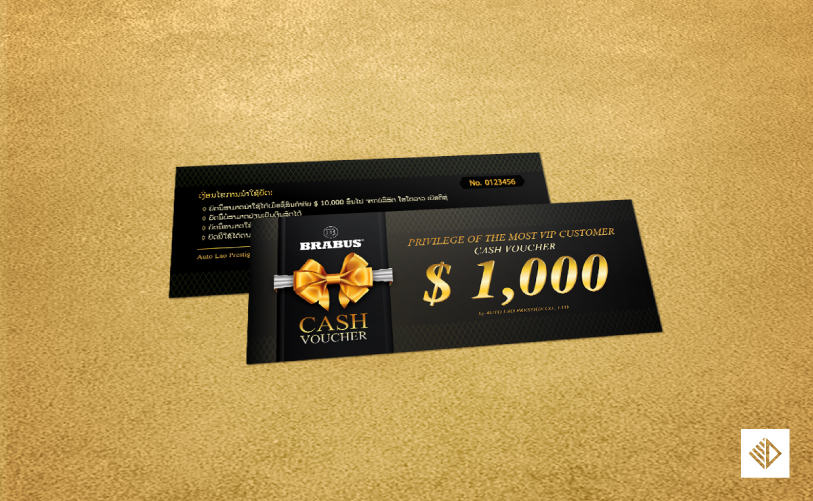 Graphic Design - BRABUS cash voucher