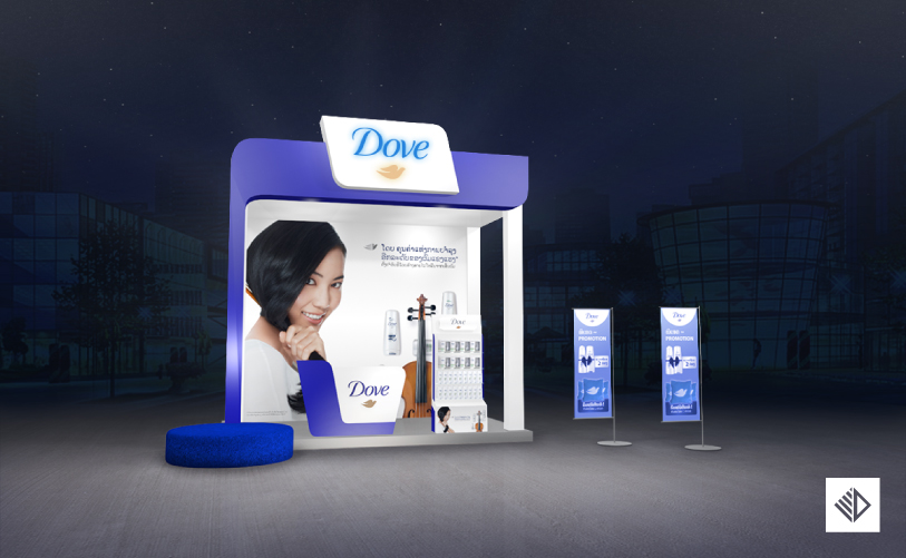 Event Design - Dove booth design in festival