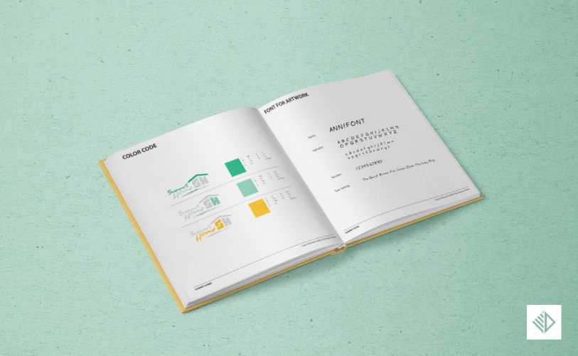 Logo Design - Summit Home manual guideline 3