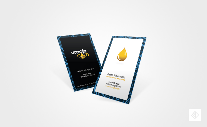 Logo Design - umoja GOLD business card