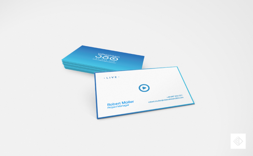 Logo Design - videostream360 business card